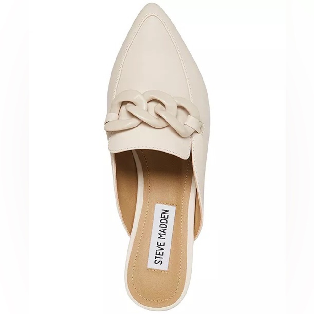 BRAND NEW - Steve Madden Fleur Bone Leather Flats